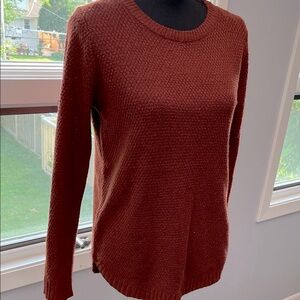 Pink Clover Brick Red Crew Neck Sweater sz S